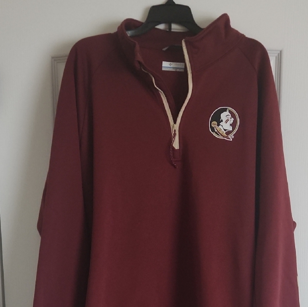 Columbia Maroon Zip Up Sweater